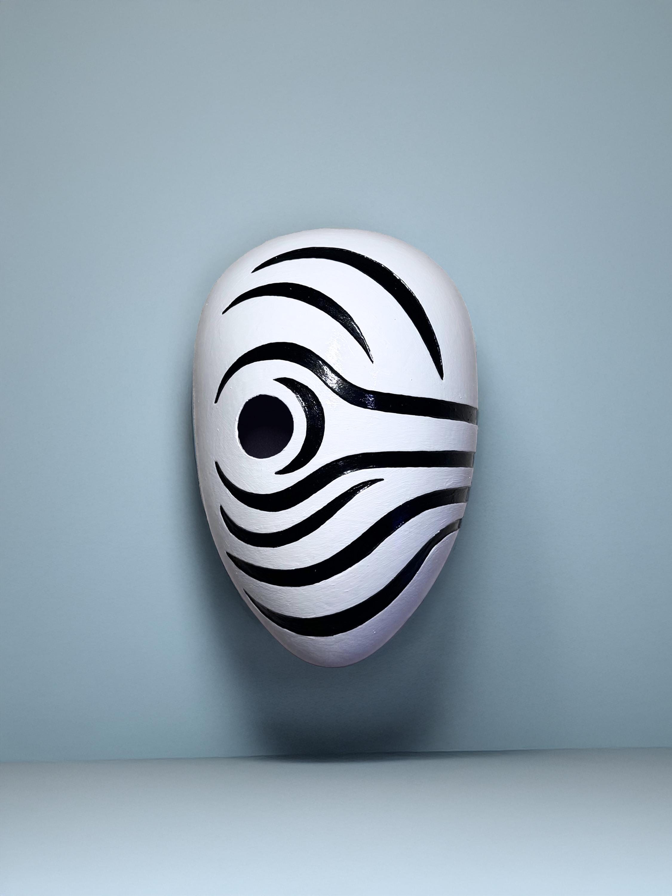 Obito Mex Anime Mask: Akatsuki Cosplay Prop, Handmade Japanese Style
