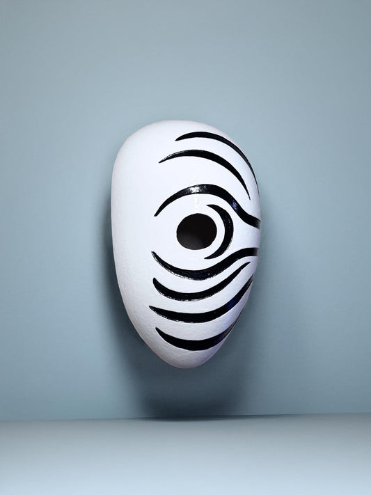 Obito Mex Anime Mask: Akatsuki Cosplay Prop, Handmade Japanese Style