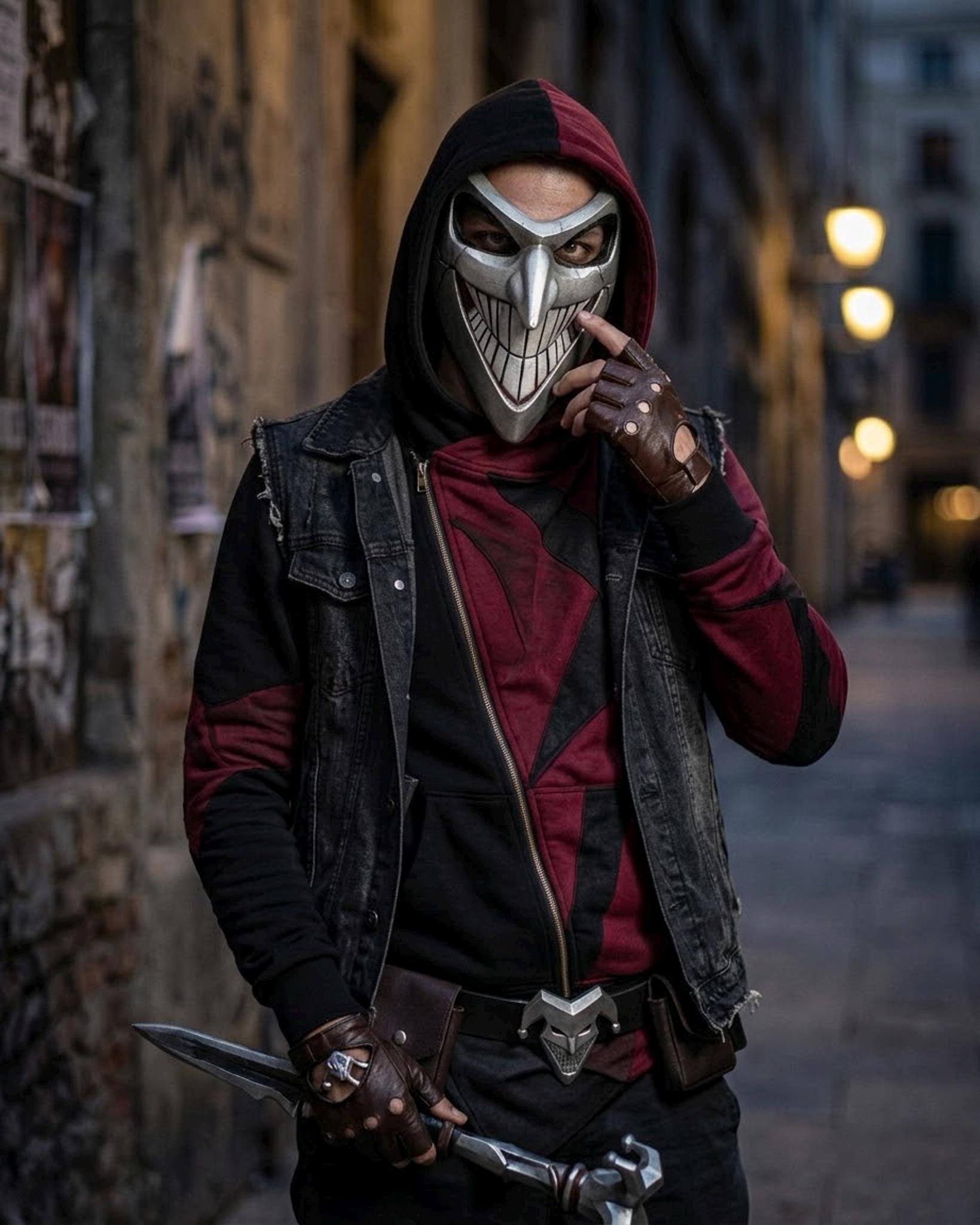 Shaco League of Legends Mask - Cosplay Wearable Mask - Party, Masquerade -