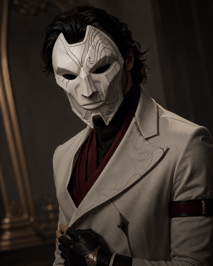 Jhin League of Legends; Cosplay Wearable Party, Masquerade mask - Venemask