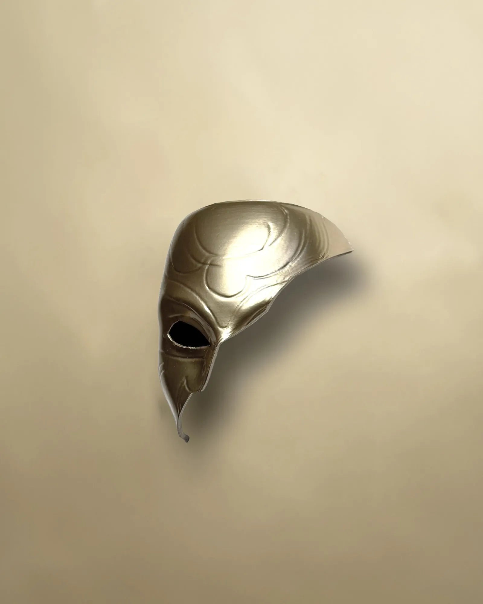 Katarina League of Legends Noxus; Gold Face Noxus Assassin Mask, handcrafted Venetian cosplay fantasy mask with elegant acrylic details.