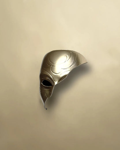Katarina League of Legends Noxus; Gold Face Noxus Assassin Mask, handcrafted Venetian cosplay fantasy mask with elegant acrylic details.