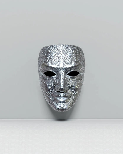 King Baldwin IV Kingdom of Heaven "The Leper" Embroidered Ancient Mask, handcrafted Venetian cosplay mask.