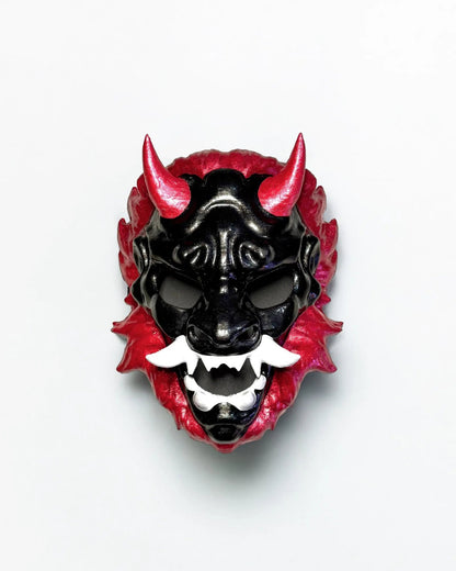 Majesty of Lion Oni; Samurai Aesthetics Oni Demons Mythology Masquerade mask - Venemask
