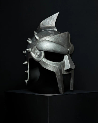 Medieval Gladiator Maximus; Ancient Knight, Greek Roman Armor movie prop Helmet handcrafted Venetian cosplay mask