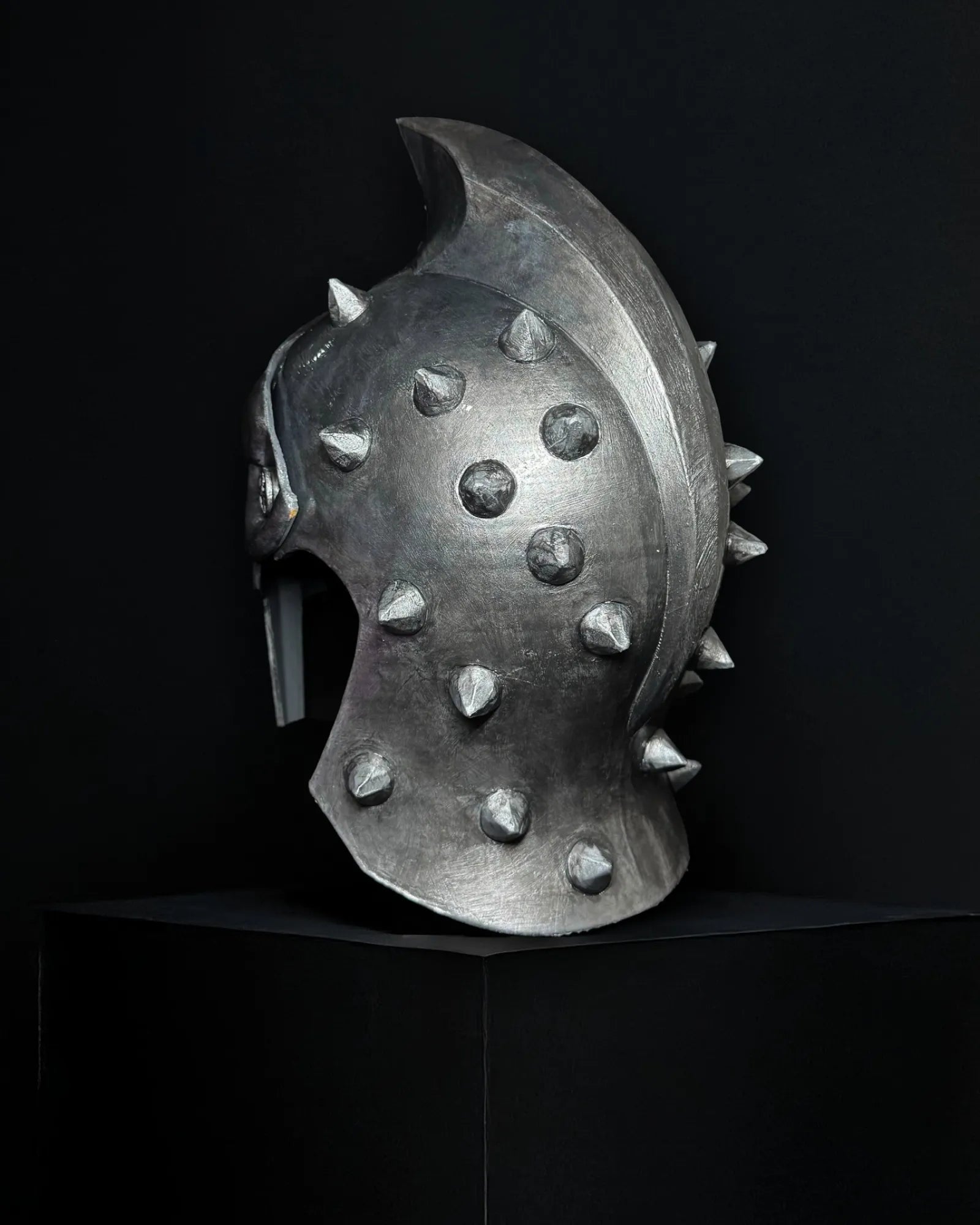 Medieval Gladiator Maximus; Ancient Knight, Greek Roman Armor movie prop Helmet, handcrafted Venetian mask for cosplay and fantasy.