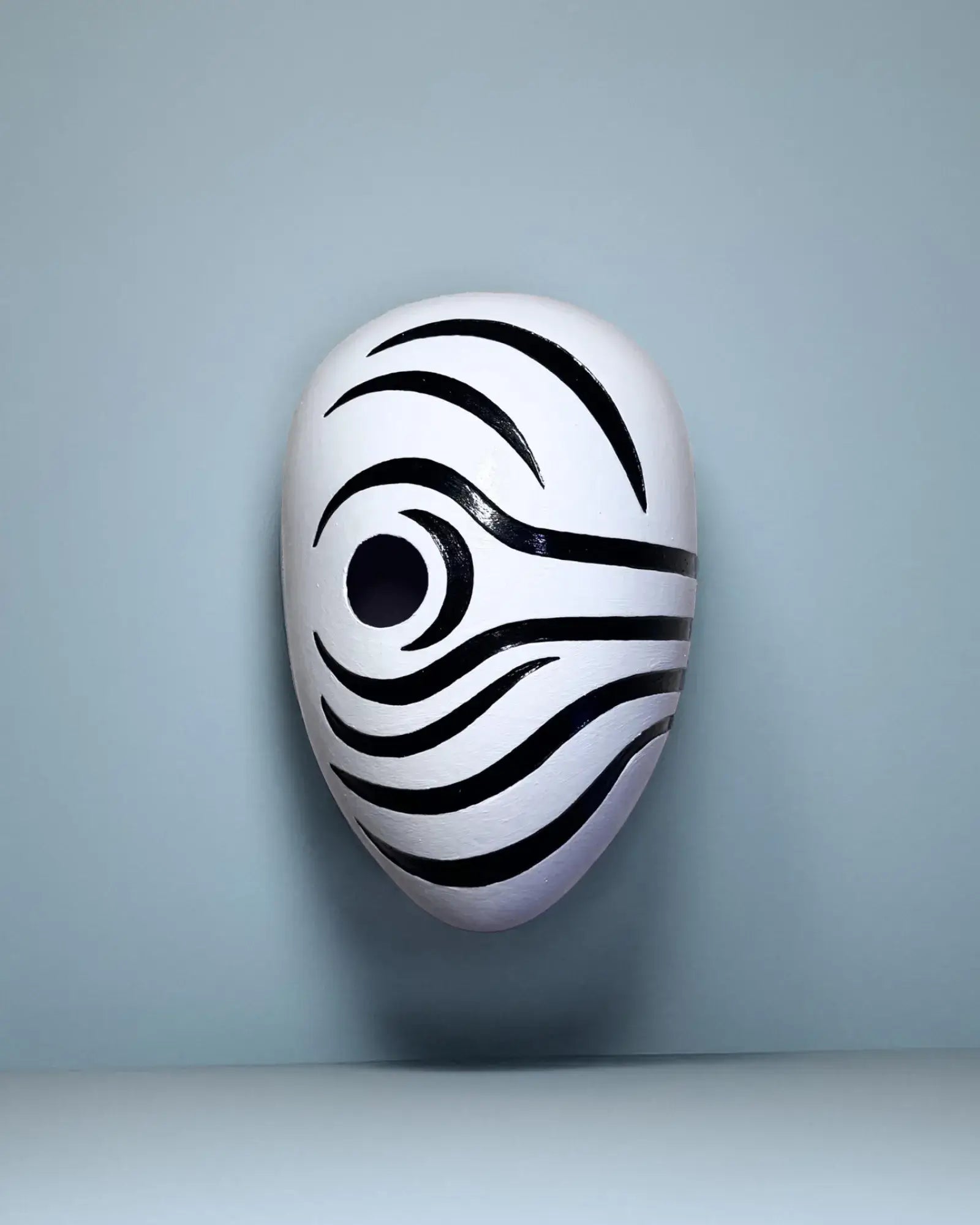 Obito Mex; Anime Akatsuki Cosplay Prop, Handmade Japanese Style mask, handcrafted venetian design for cosplay and fantasy.