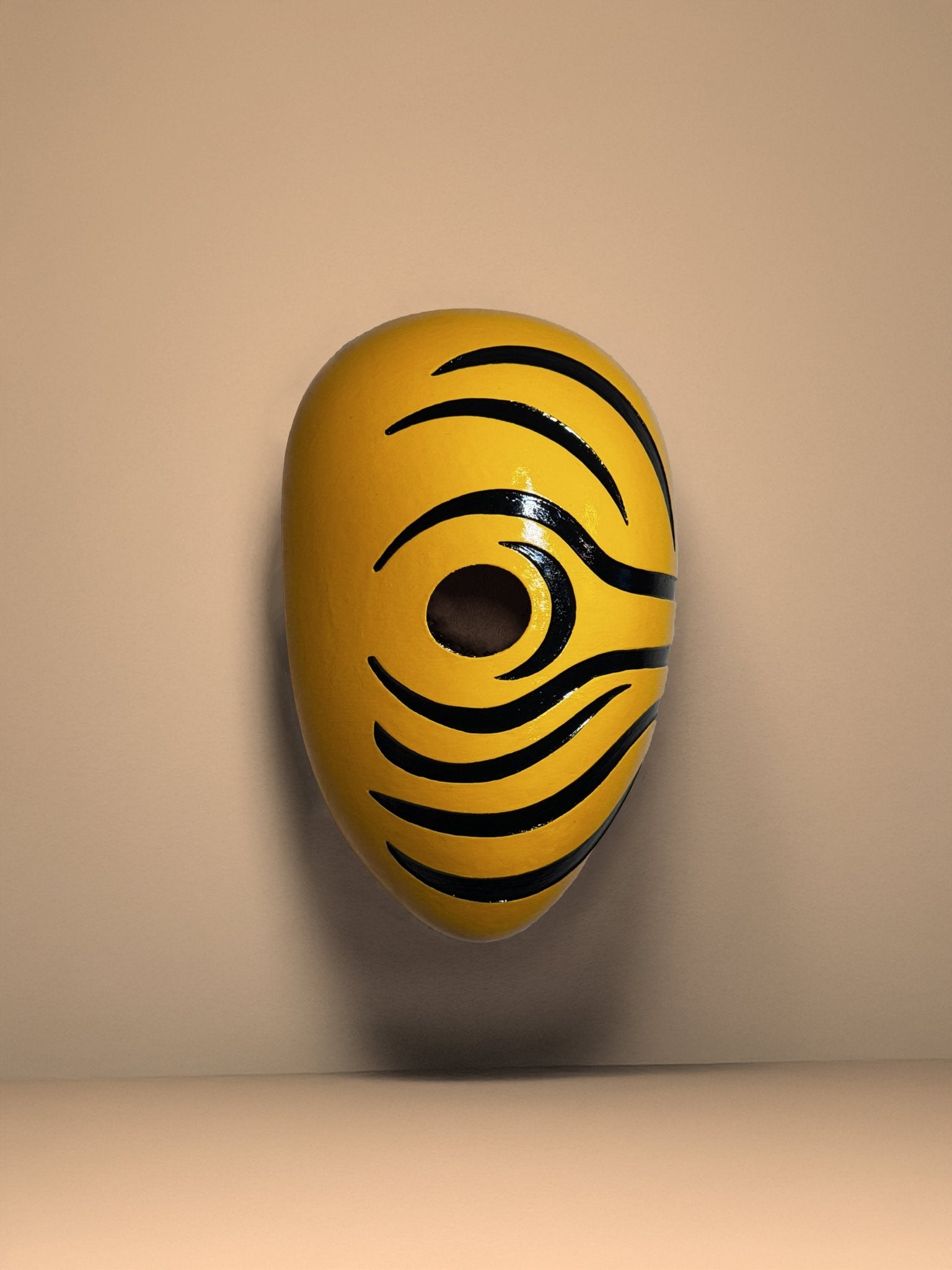 Obito Mex Yellow; Anime Akatsuki Cosplay Prop, Handmade Japanese Style mask - Venemask