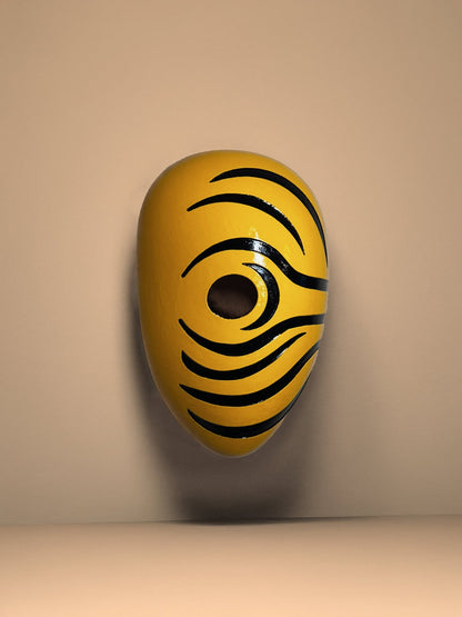 Obito Mex Yellow; Anime Akatsuki Cosplay Prop, Handmade Japanese Style mask - Venemask