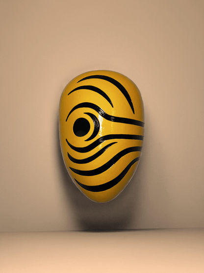Obito Mex Yellow; Anime Akatsuki Cosplay Prop, Handmade Japanese Style mask - Venemask