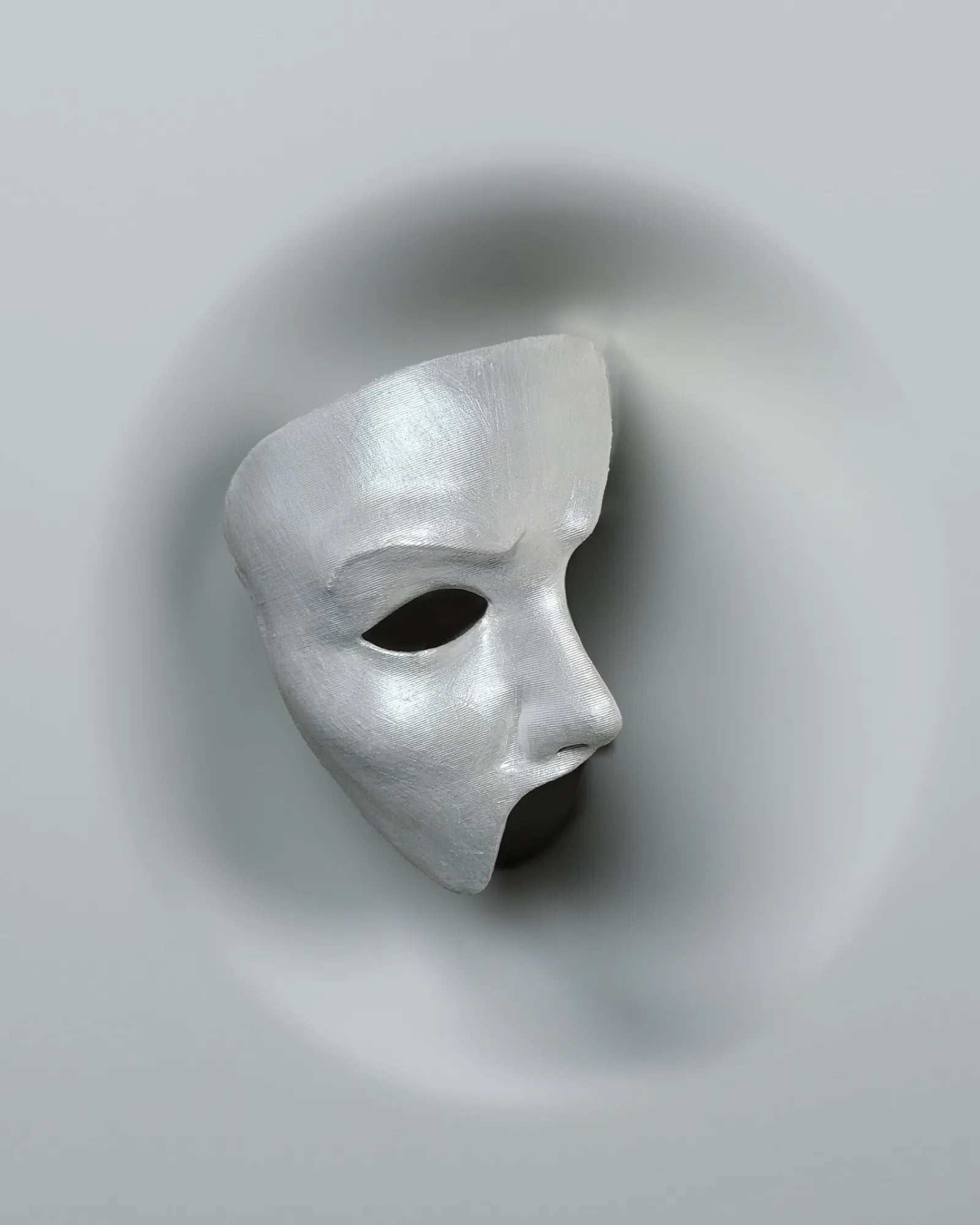 Phantom of the Opera Movie; White Half Face Erik Ghost Musical Mask - Venemask