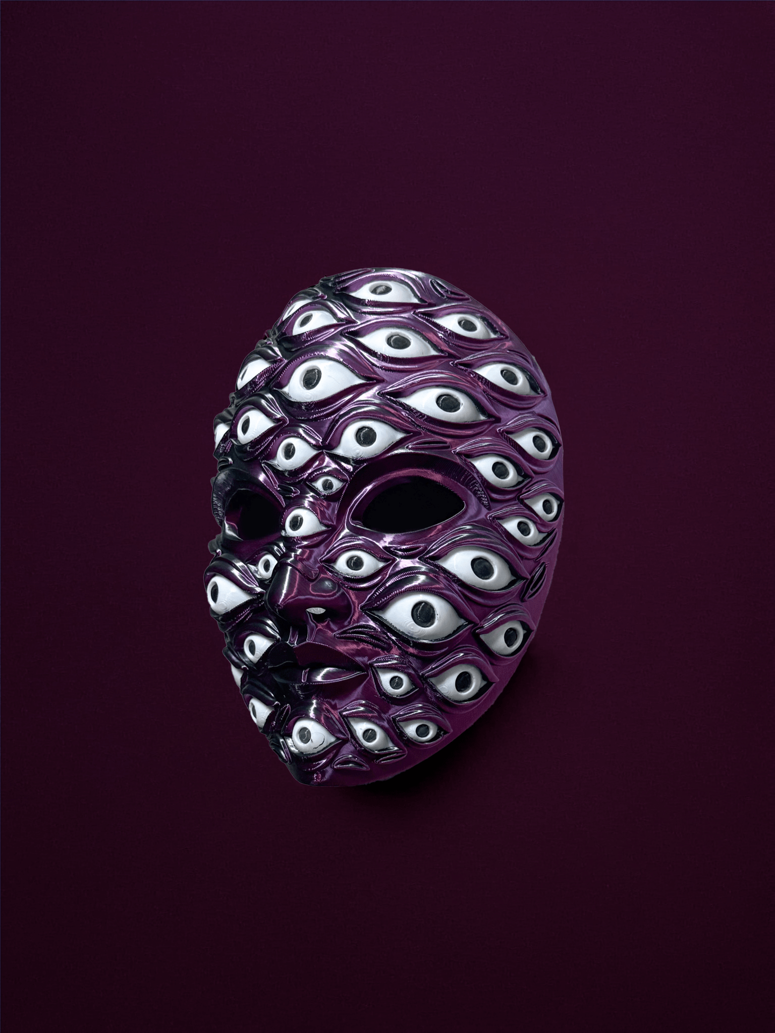PRE-COLORED Multicolor; Psychedelic All Eyes Cosmic Multi-Eye Mask - Venemask
