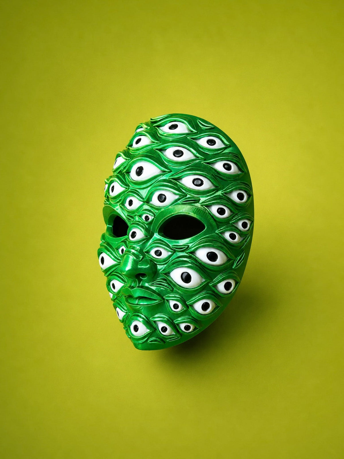 PRE-COLORED Multicolor; Psychedelic All Eyes on me Cosmic Multi-Eye Mask - Venemask