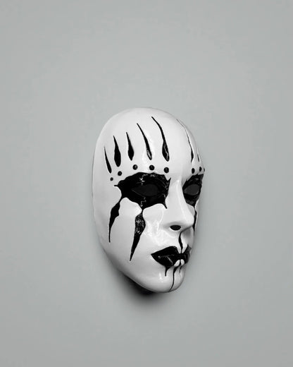 PRE - COLORED; Slipknot Joey Jordison White and Black Mask - Venemask