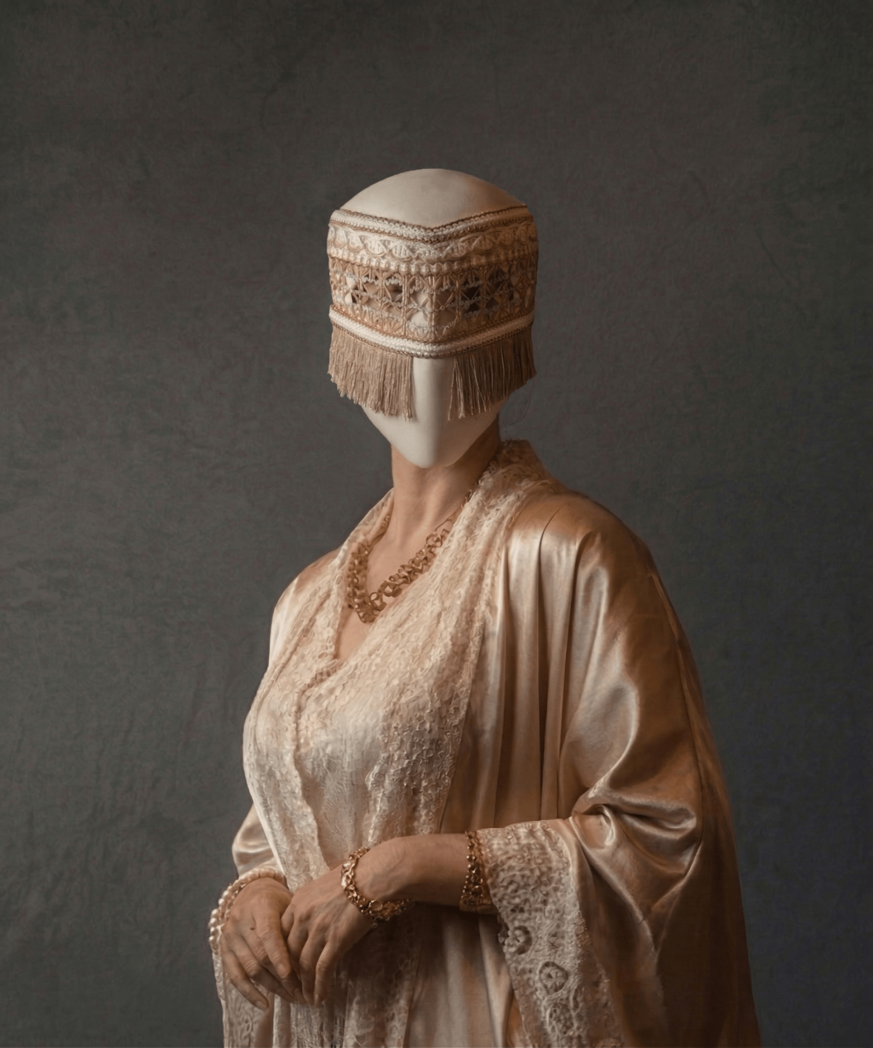 Rustic Ethnic Woven Boho Style; Handcrafted Bohemian, Nature - Inspired Festival Mask - Venemask