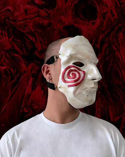 Saw X Jigsaw Billy; Authentic Spooky Horror Cosplay mask - Collector's Quality handcrafted Venetian mask for cosplay
