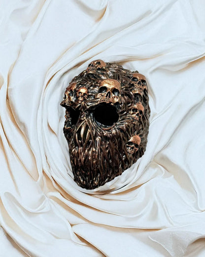 Skulls Ghoul Face Skeleton lines; Scary Halloween, Horror Gothic mask - Venemask