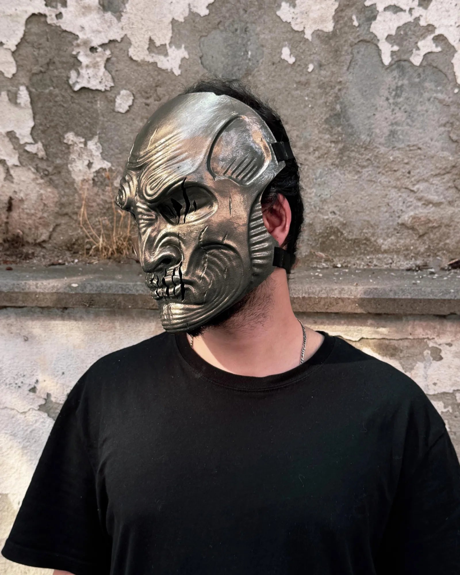 Slipknot Alessandro Venturella "Vman"; Soft Light Gold mask - Venemask