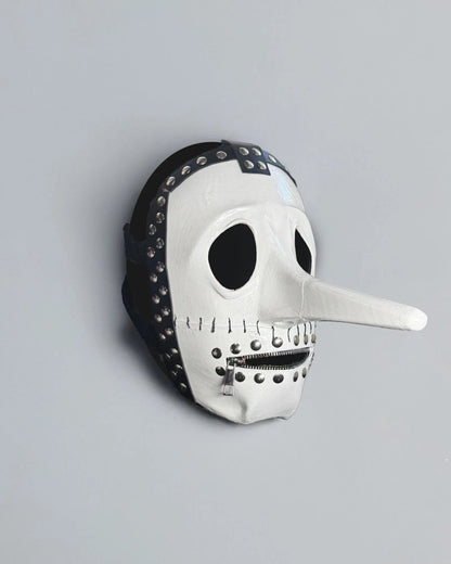 Slipknot Chris Fehn; White and Black, Strange Liar Mask - Venemask