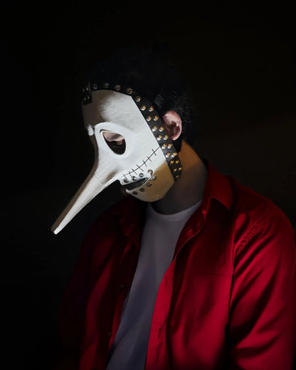 Slipknot Chris Fehn; White and Black, Strange Liar Mask - Venemask