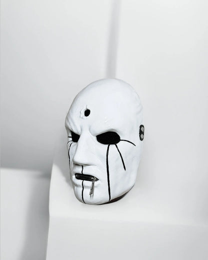 Slipknot Eloy Casagrande; White and Black - New Original Pattern Mask handcrafted Venetian cosplay fantasy mask
