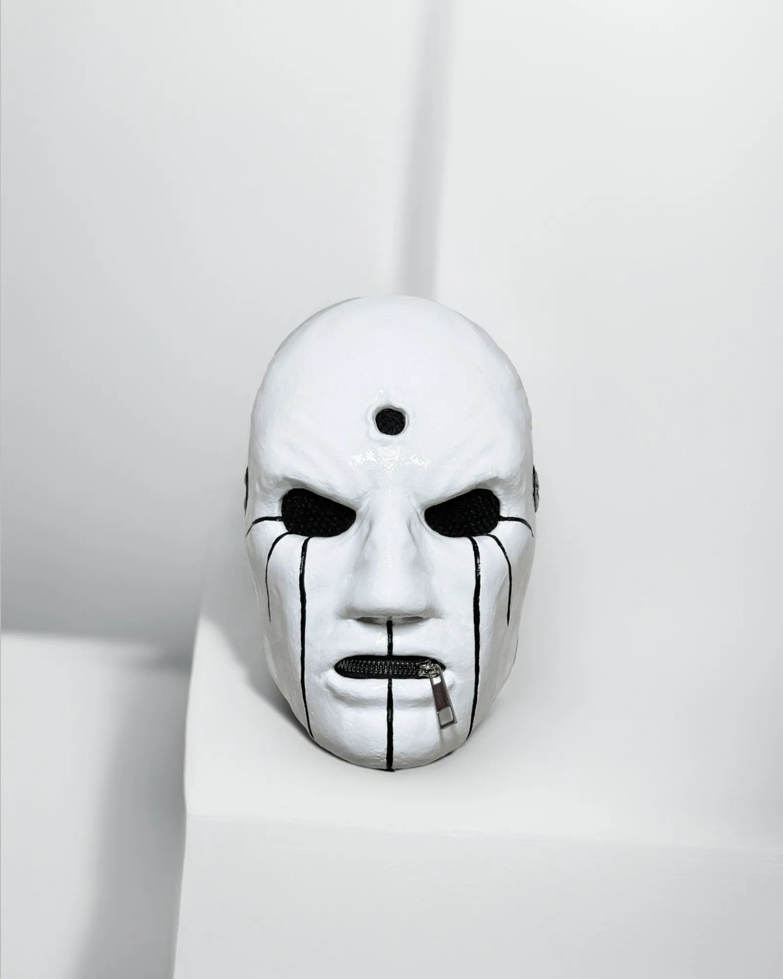 Slipknot Eloy Casagrande; White and Black - New Original Pattern Mask, handcrafted Venetian cosplay mask, fantasy style