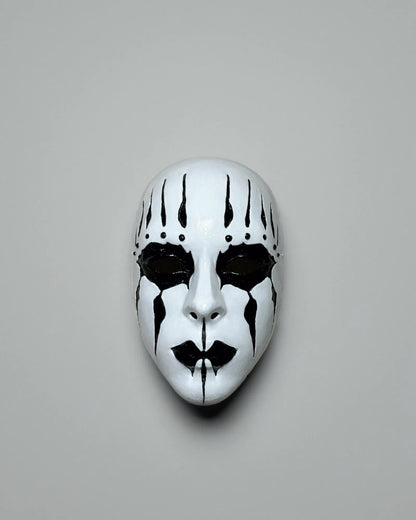 Slipknot Joey Jordison Mask - White and Black Mask - Metal Music Band Mask, handcrafted Venetian cosplay fantasy mask