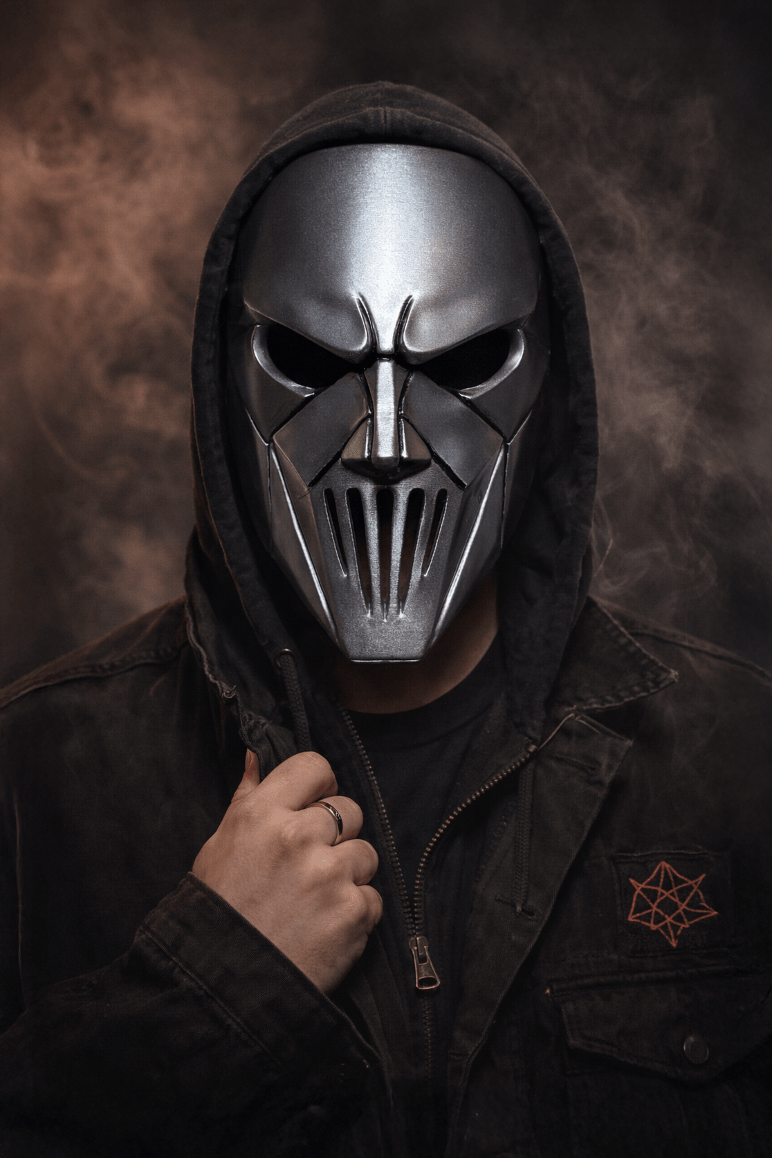 Slipknot Mick Thomson; Silver Color, Metal Music Band Mask - Venemask