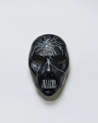 Slipknot Paul Gray; Black Metal Music Band Mask, Scary Halloween handcrafted Venetian cosplay mask for fantasy events.