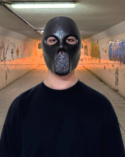 Slipknot Paul Gray; Cracked detail, IOWA Black Metal Music Mask - Venemask