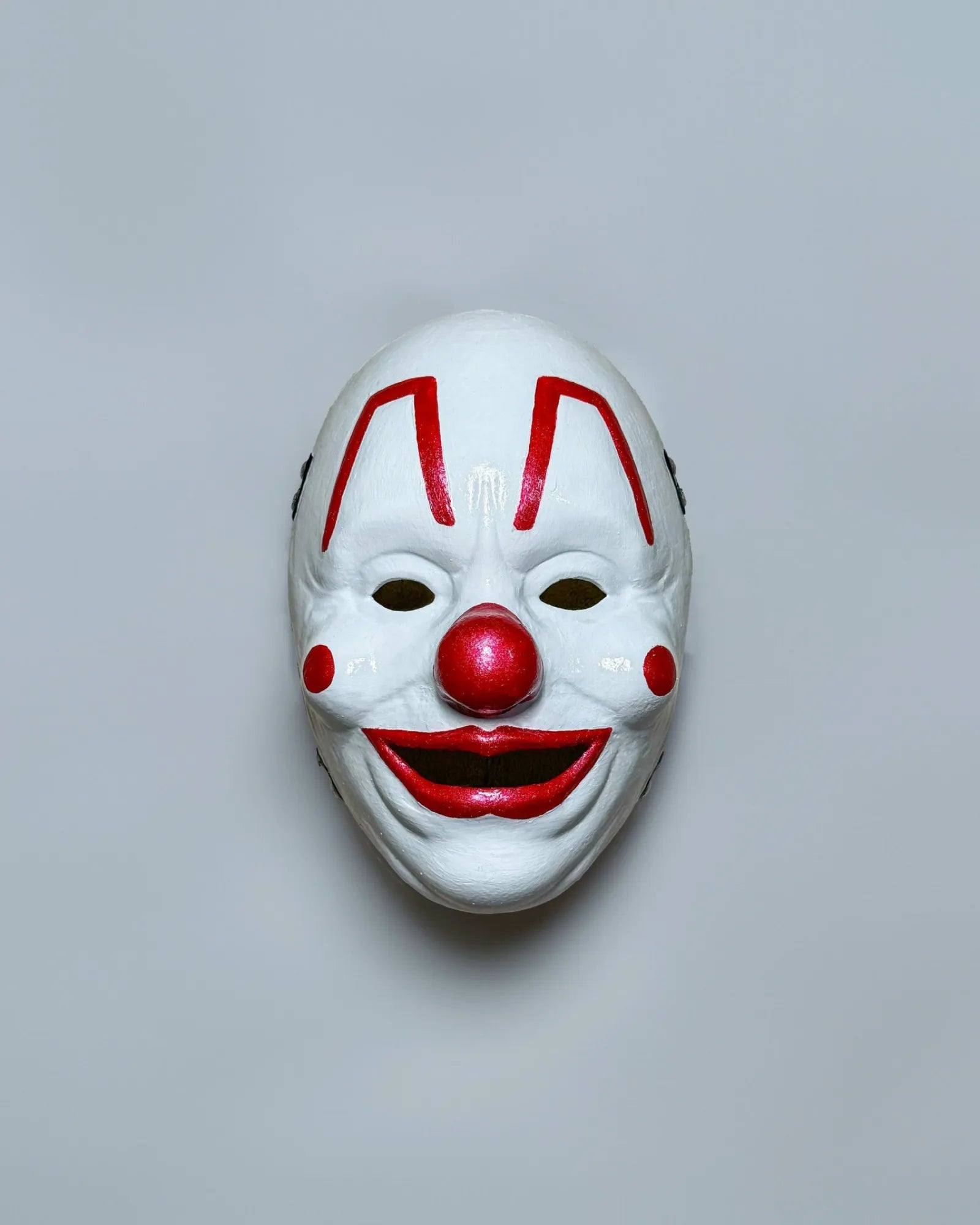 Slipknot Shawn "Clown" Crahan; White Metal Music Band Mask, handcrafted Venetian cosplay mask perfect for fantasy and masquerade events.