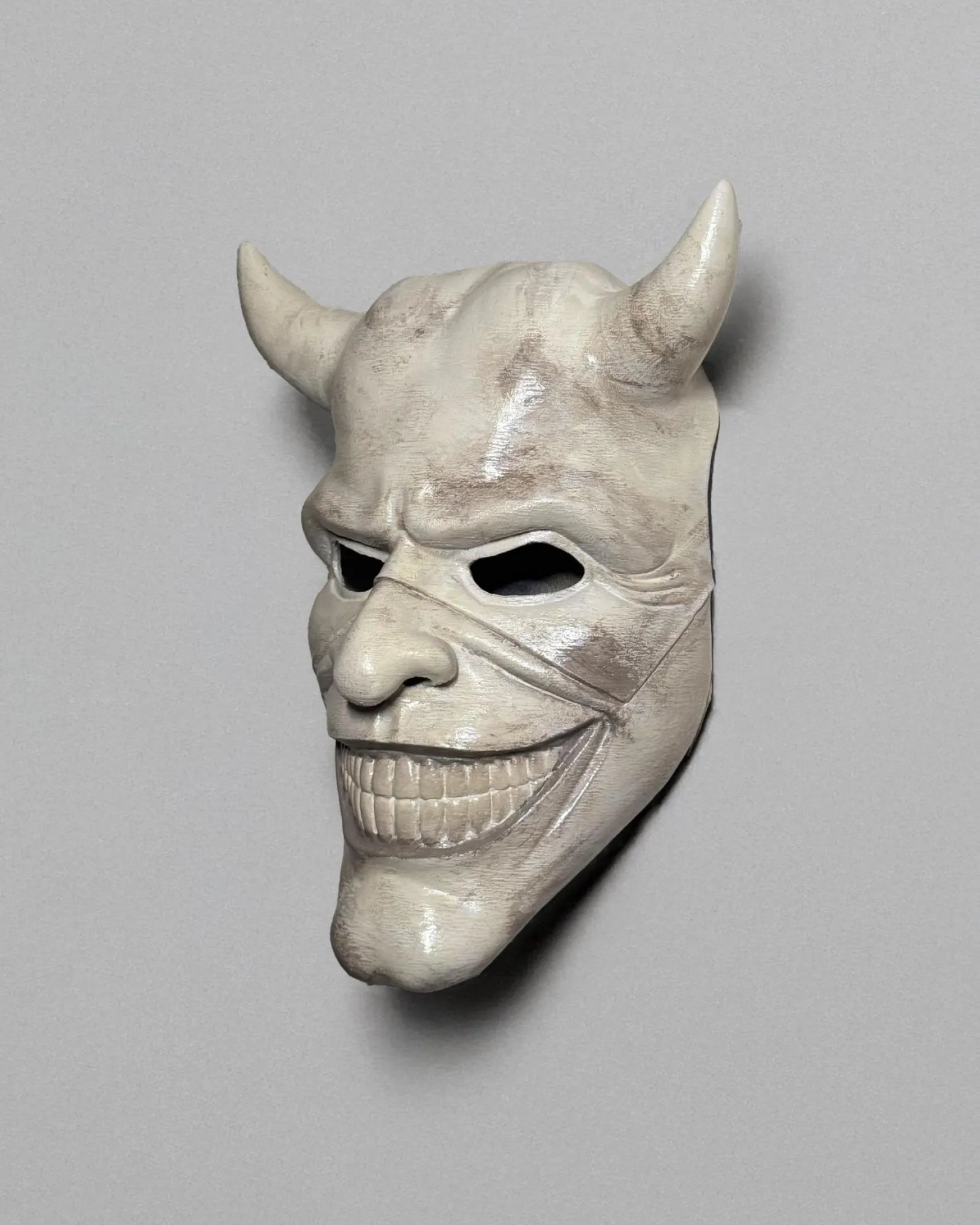 The Black Phone Grabber; Horned, Horror Gothic Halloween Mask - Venemask