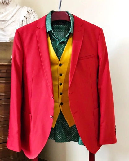 The Joker Arthur Fleck Phoenix's Costume with Face Paint and Hair Sprey - Venemask