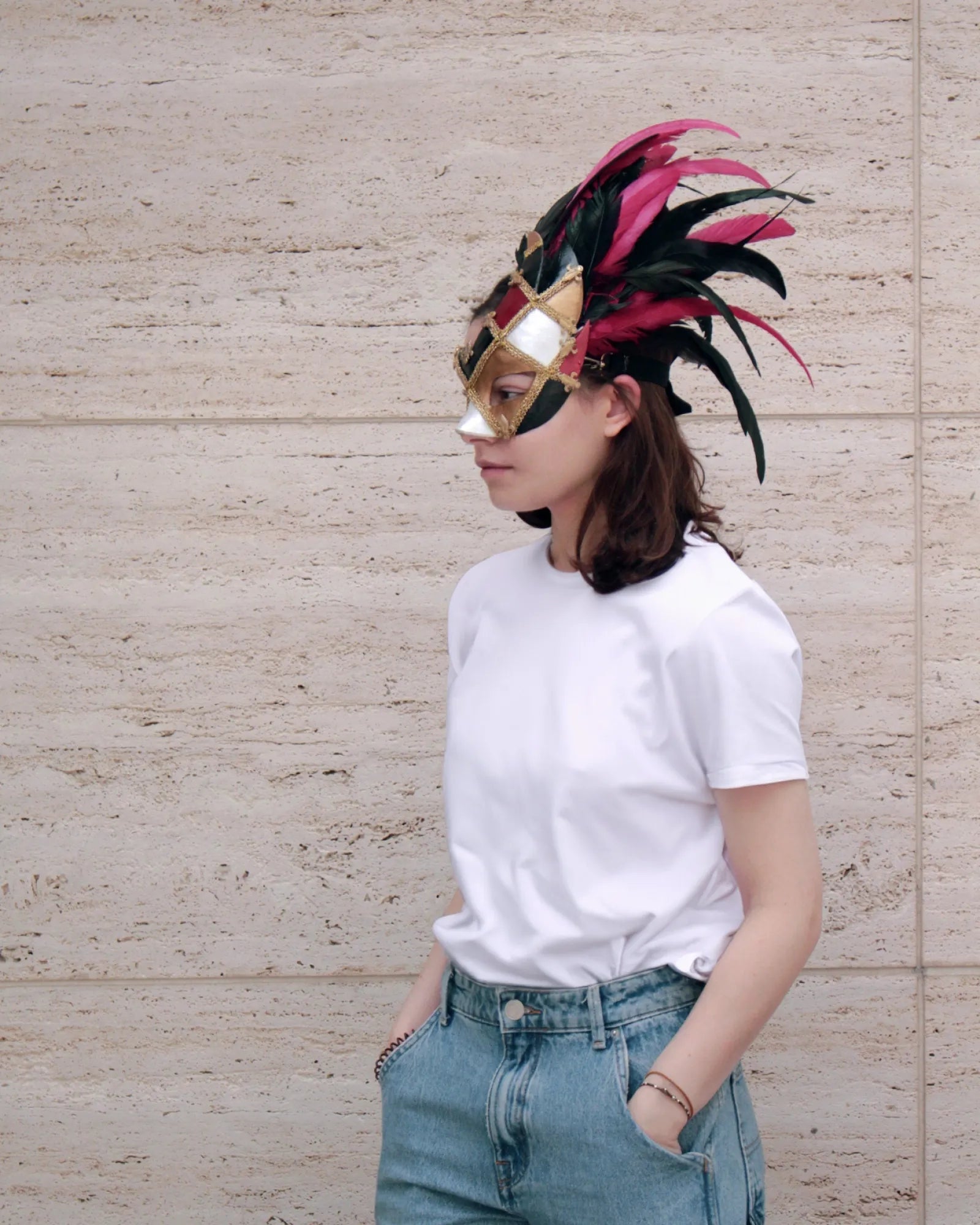 Venetian Eye - Catching Winged; Woman Half Eye Mask - Venemask