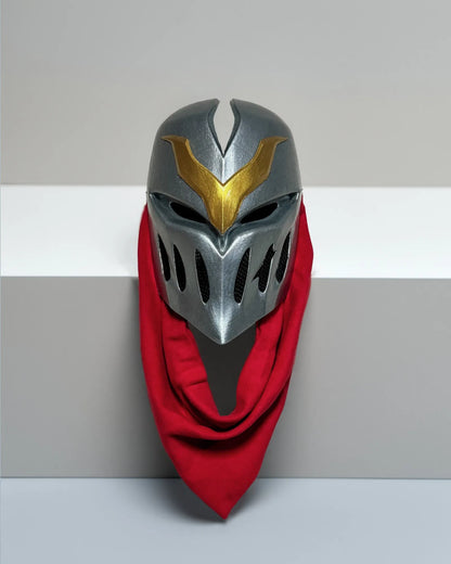 Zed League of Legends; Cosplay Wearable Helmet Mask, handcrafted Venetian fantasy mask for cosplay, parties and home decor.